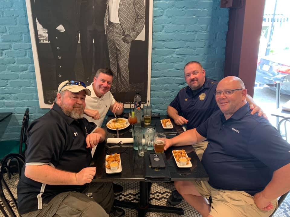 grabbing lunch at fop conference